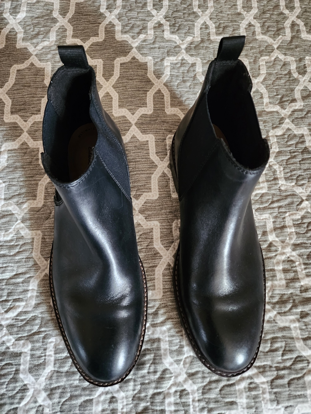 Clarks Ultimate Comfort Collection Black Chelsea Dress Boot
